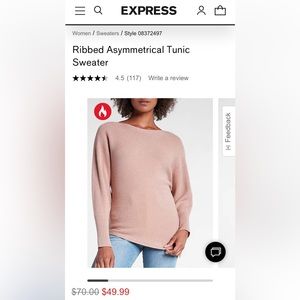 Express Asymmetrical Sweater